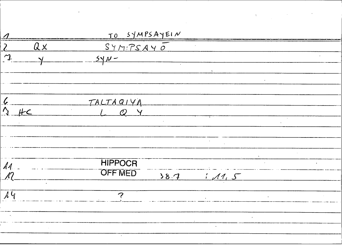Filecard Hippocr.Off-med.0661