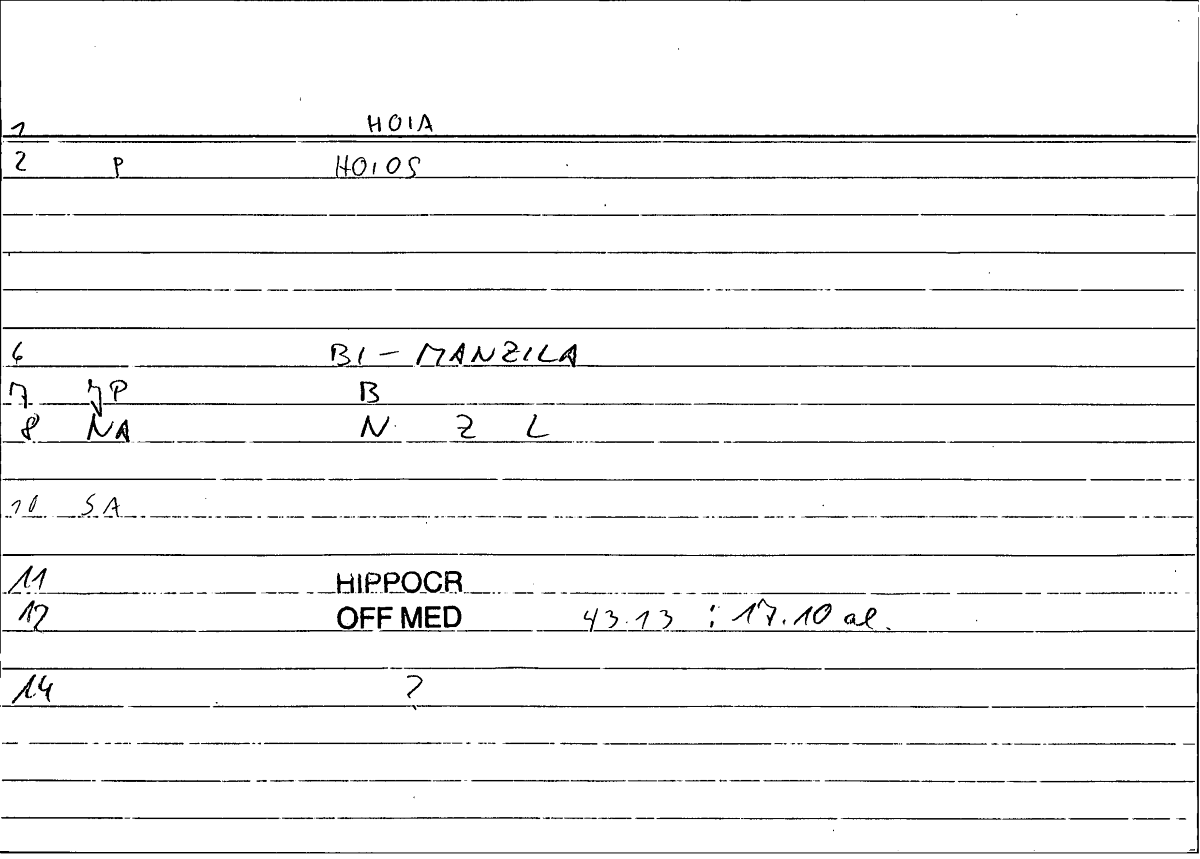 Filecard Hippocr.Off-med.0753