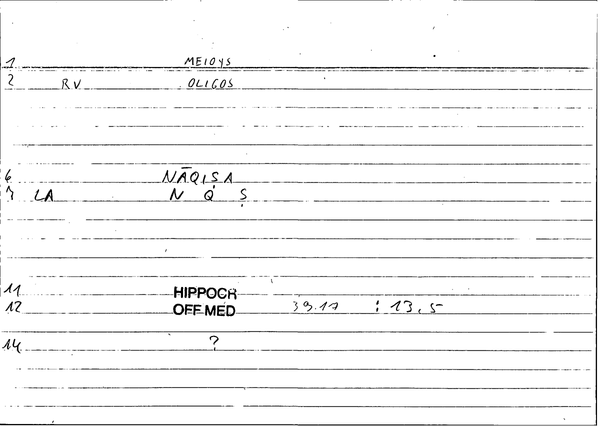 Filecard Hippocr.Off-med.0772