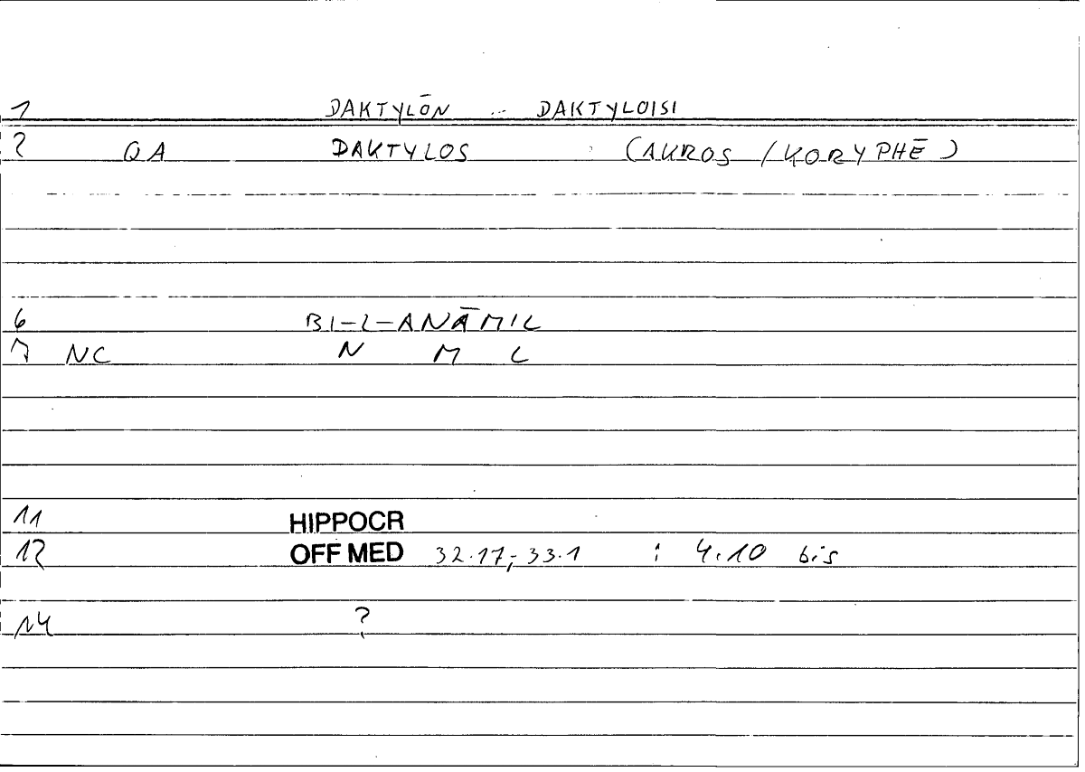 Filecard Hippocr.Off-med.0776