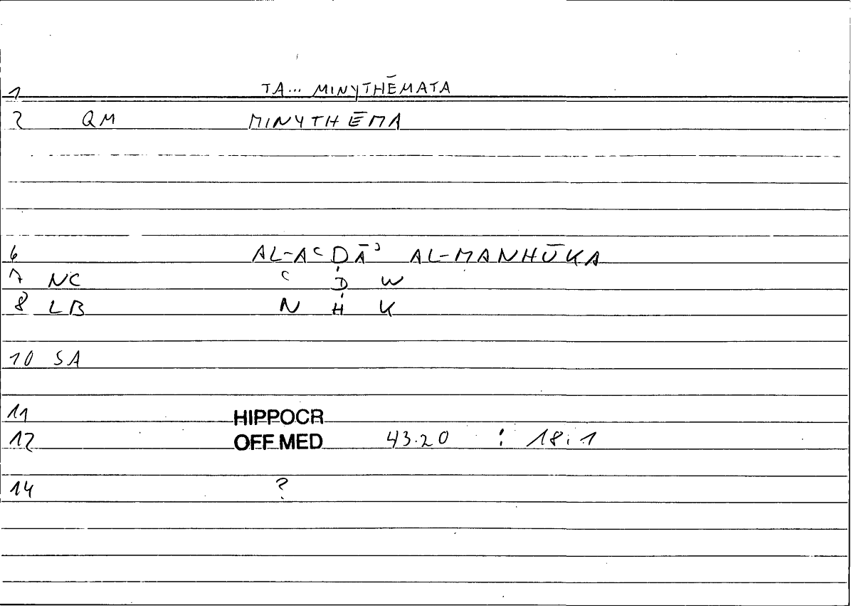Filecard Hippocr.Off-med.0777