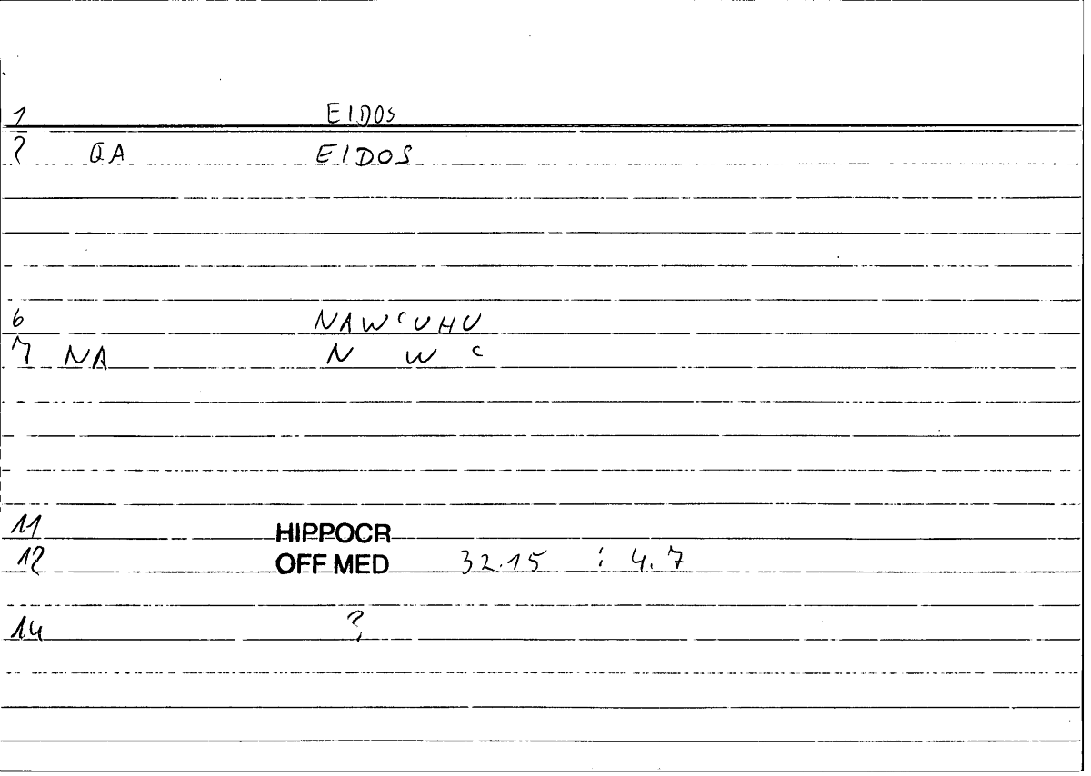 Filecard Hippocr.Off-med.0782