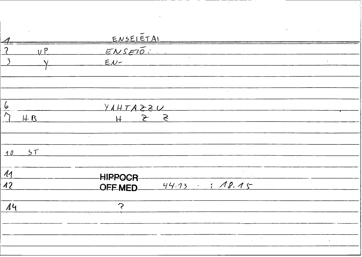 Filecard Hippocr.Off-med.0789