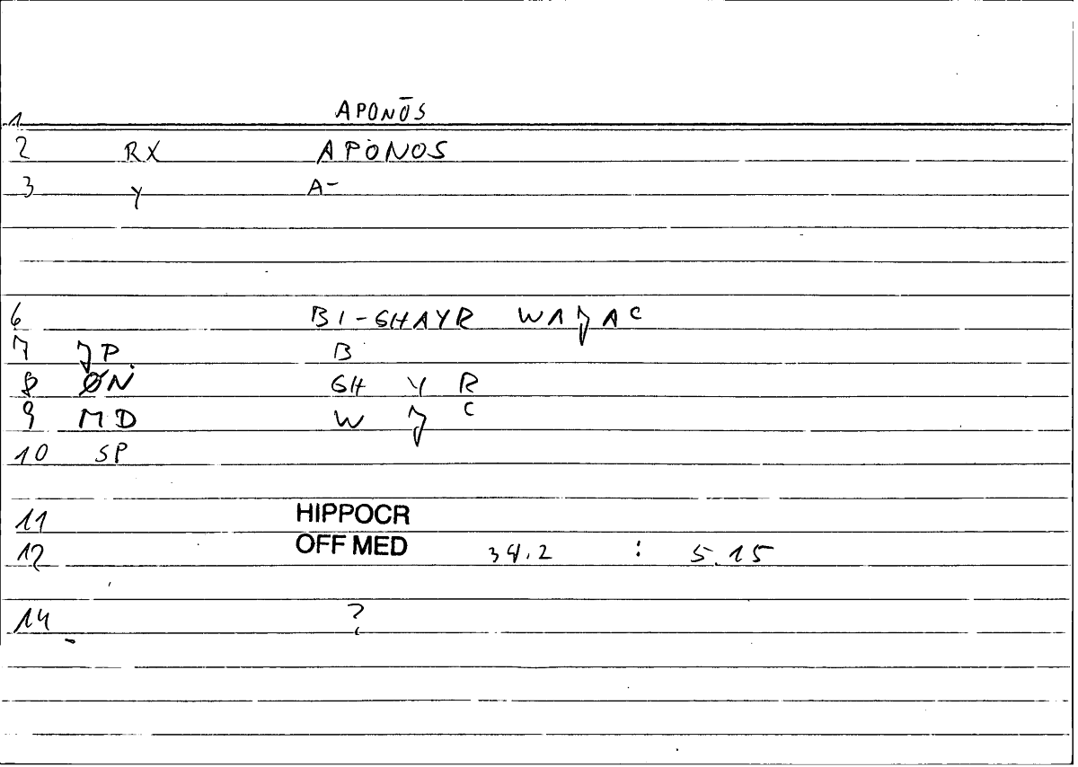 Filecard Hippocr.Off-med.0801