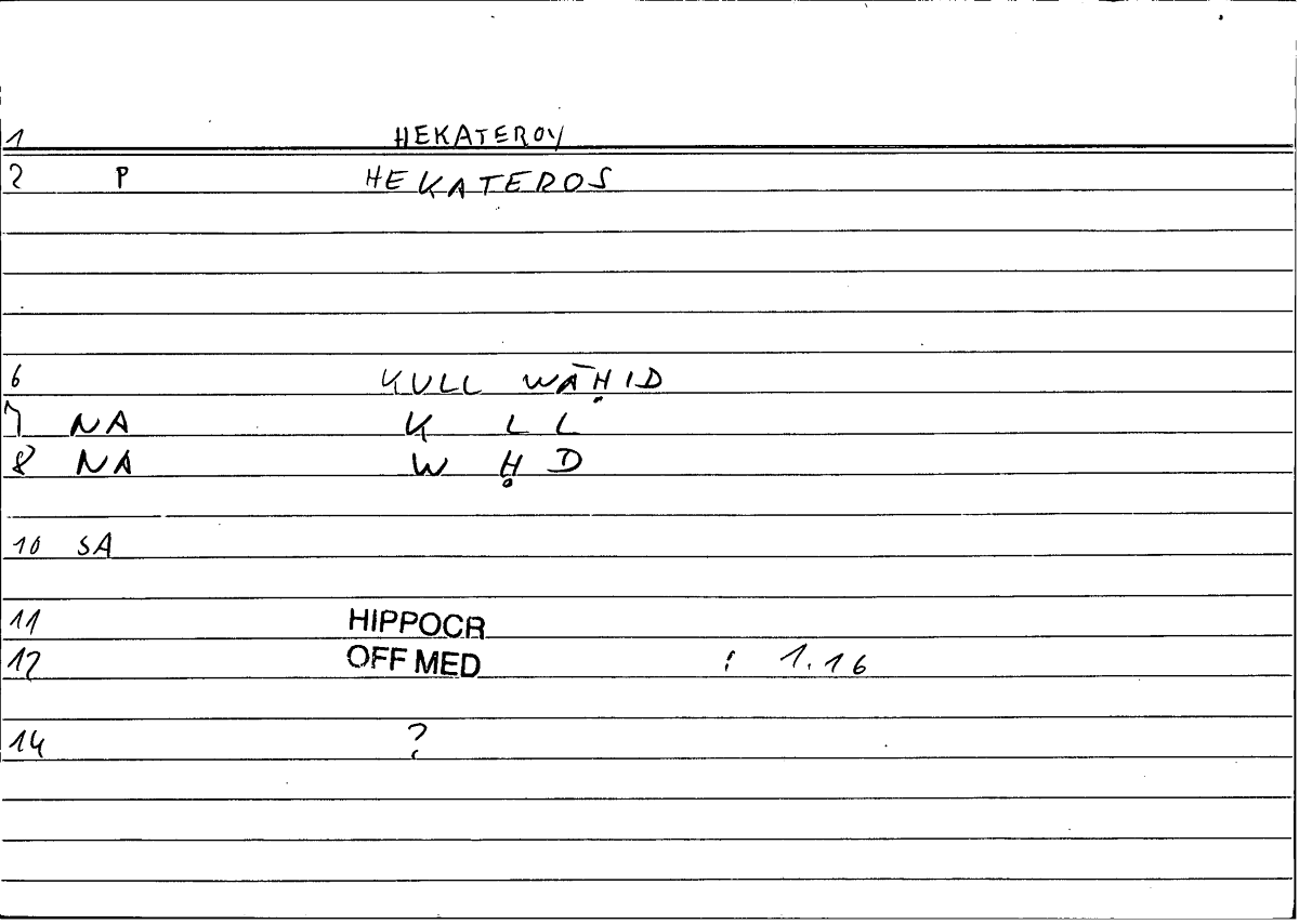 Filecard Hippocr.Off-med.0805