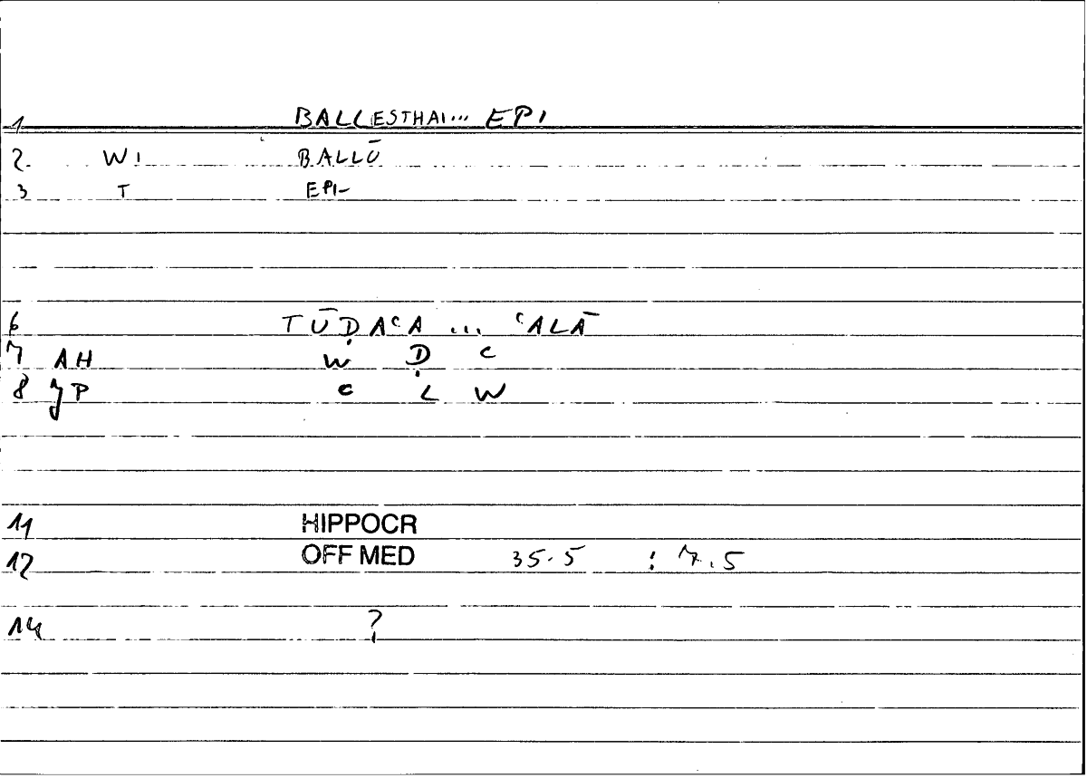 Filecard Hippocr.Off-med.0833