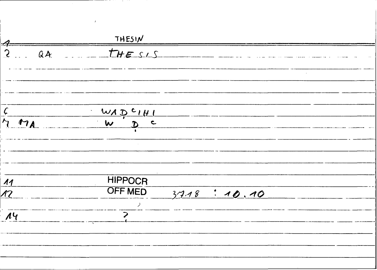 Filecard Hippocr.Off-med.0836