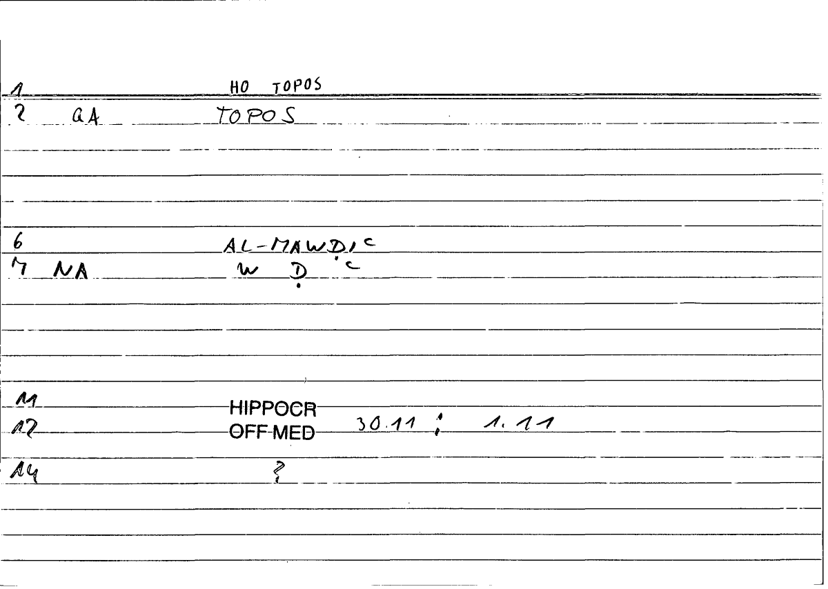 Filecard Hippocr.Off-med.0839