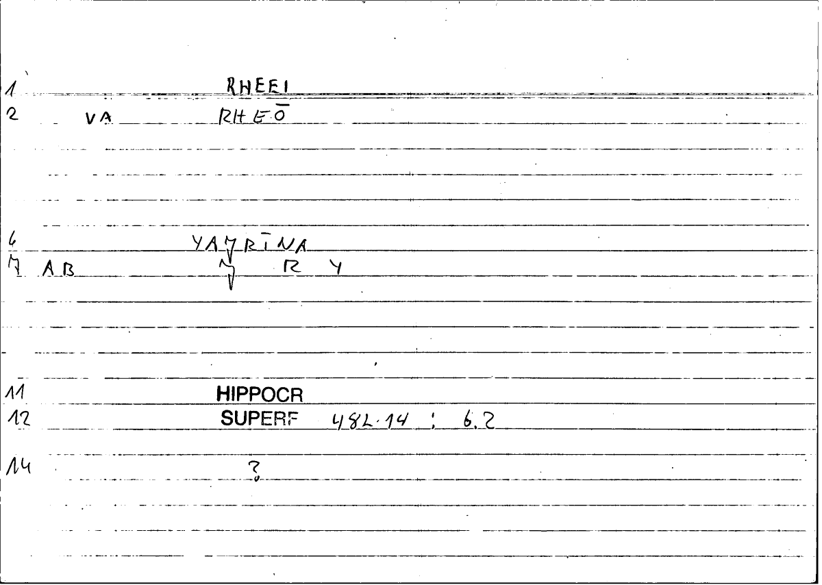 Filecard Hippocr.Superf.0014