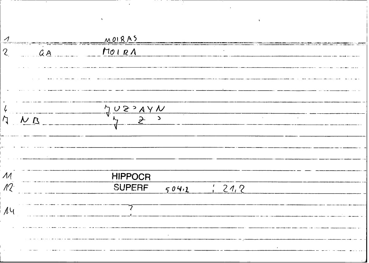 Filecard Hippocr.Superf.0017