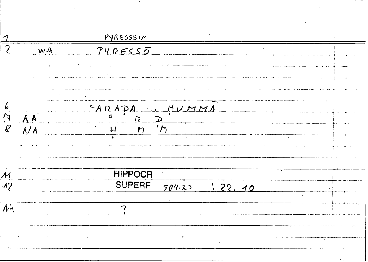 Filecard Hippocr.Superf.0142