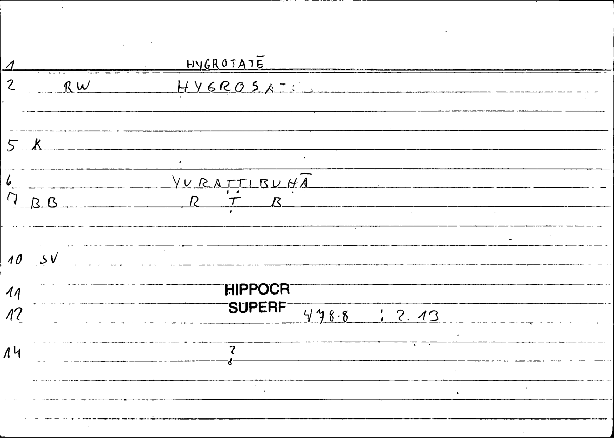 Filecard Hippocr.Superf.0310