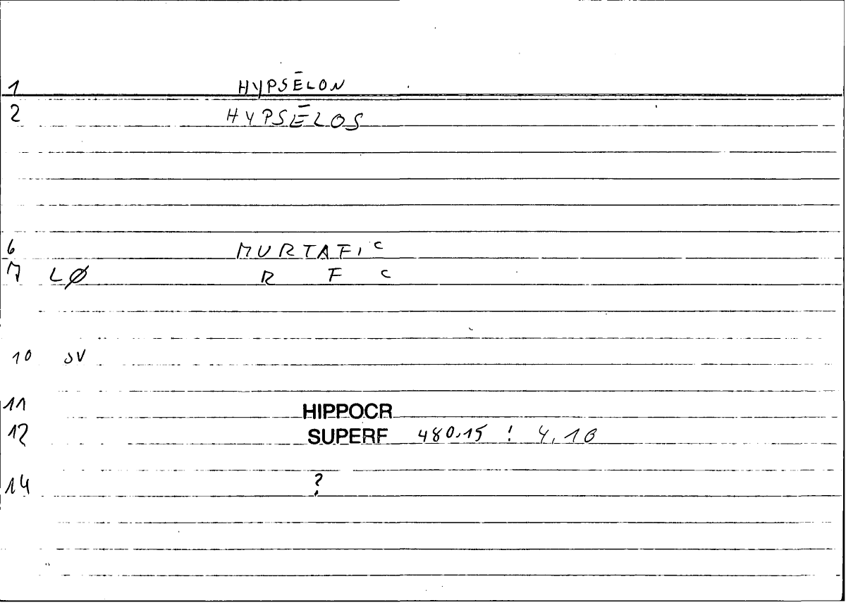 Filecard Hippocr.Superf.0317