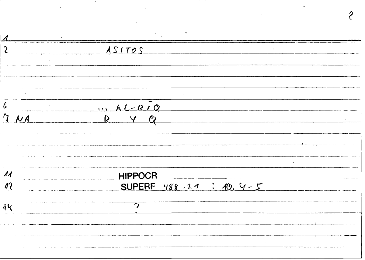 Filecard Hippocr.Superf.0341