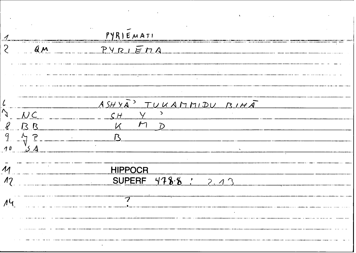 Filecard Hippocr.Superf.0467