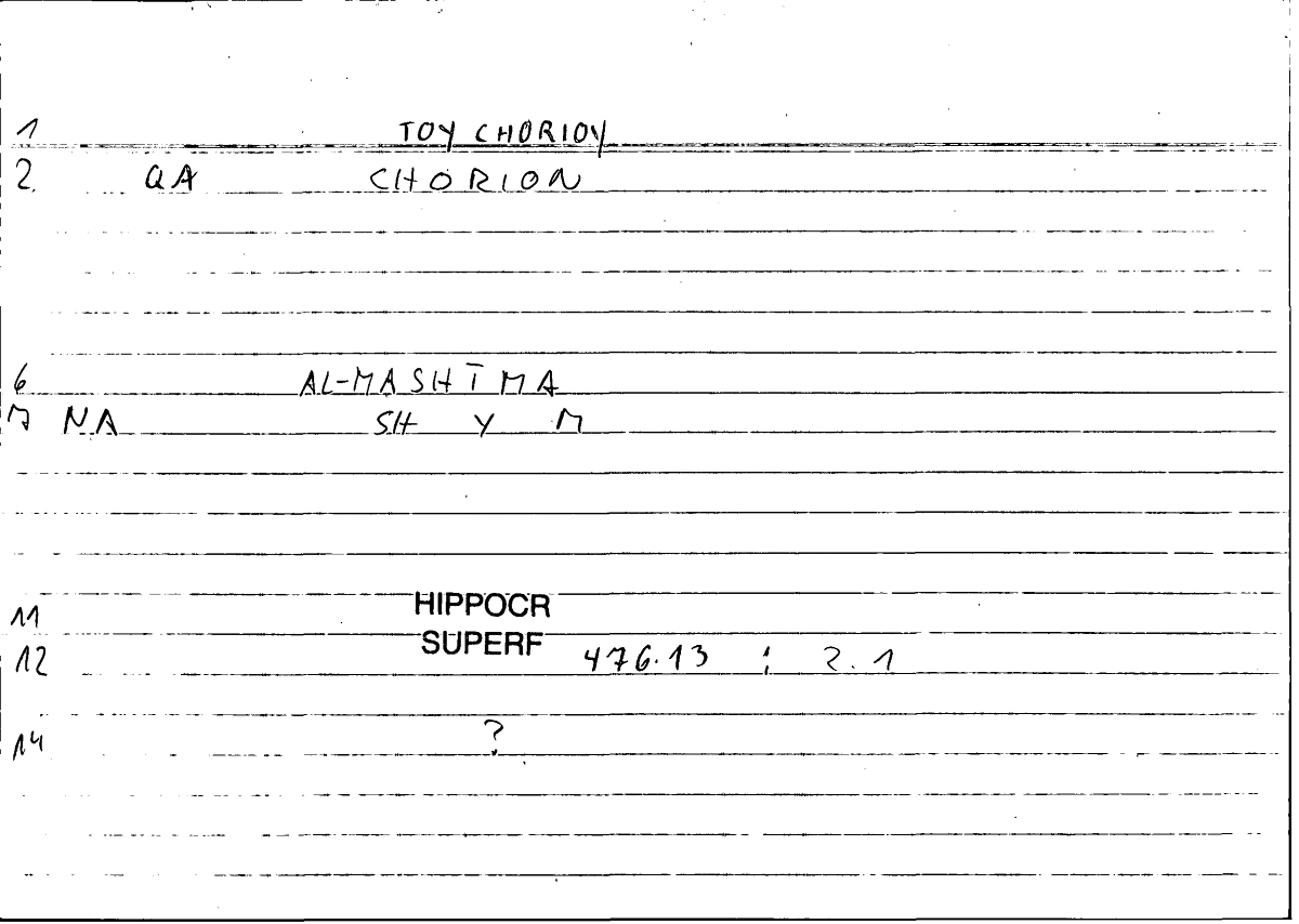 Filecard Hippocr.Superf.0468