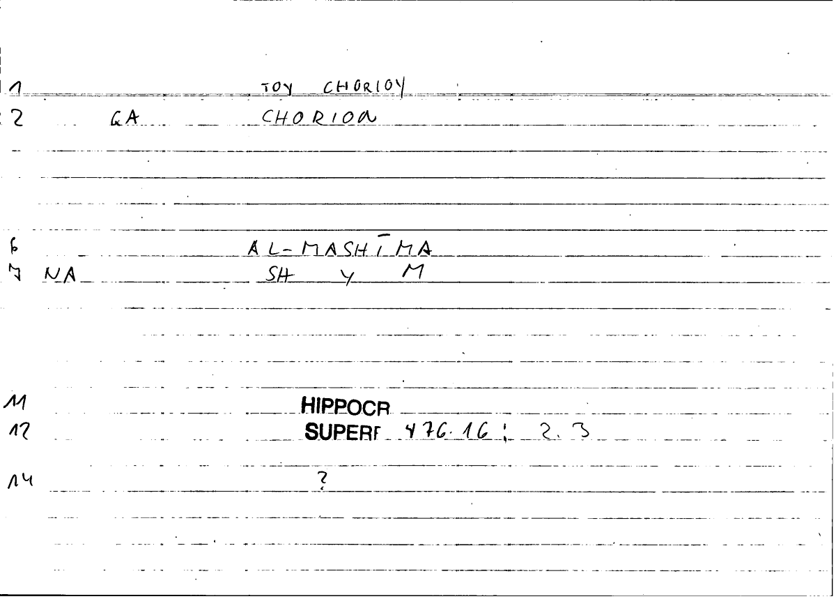 Filecard Hippocr.Superf.0469