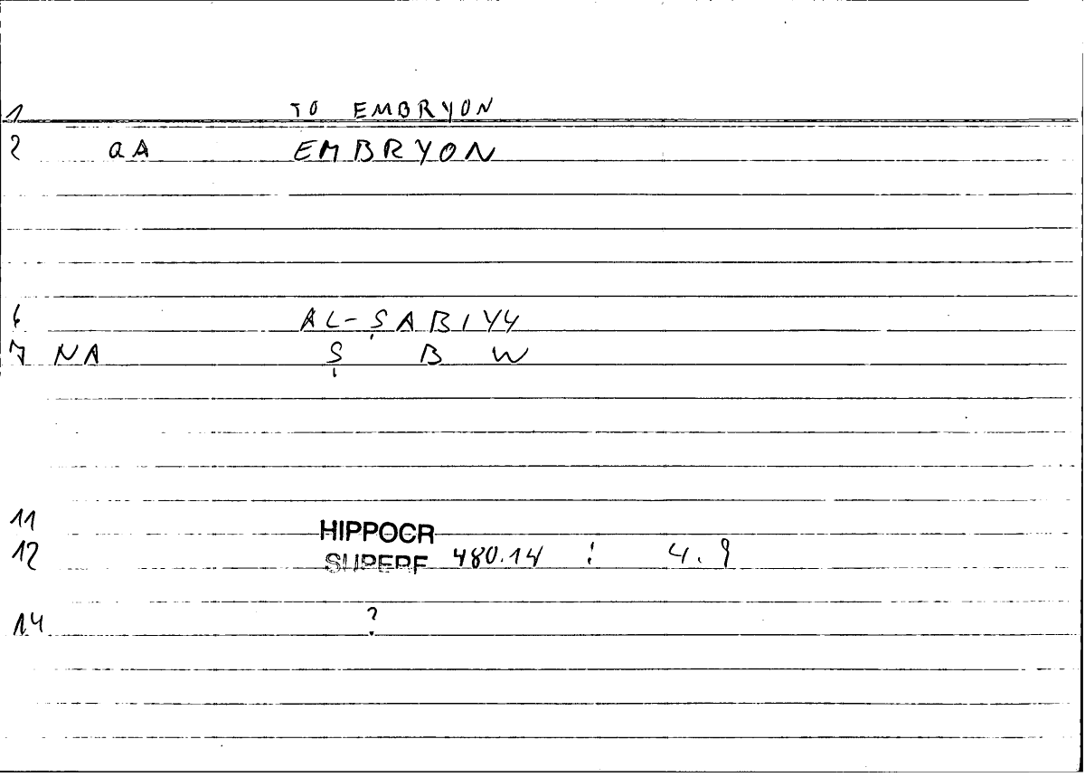 Filecard Hippocr.Superf.0476