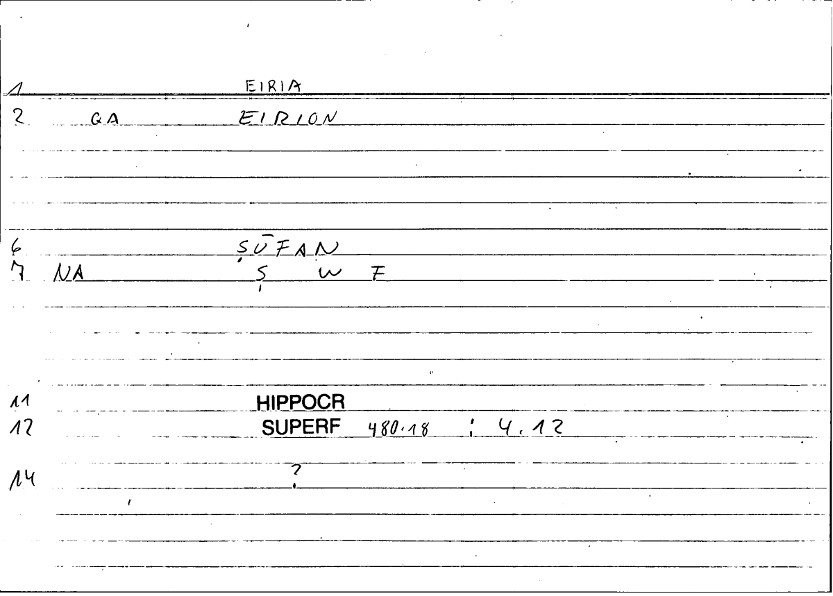 Filecard Hippocr.Superf.0497