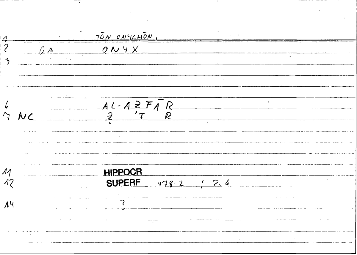 Filecard Hippocr.Superf.0541