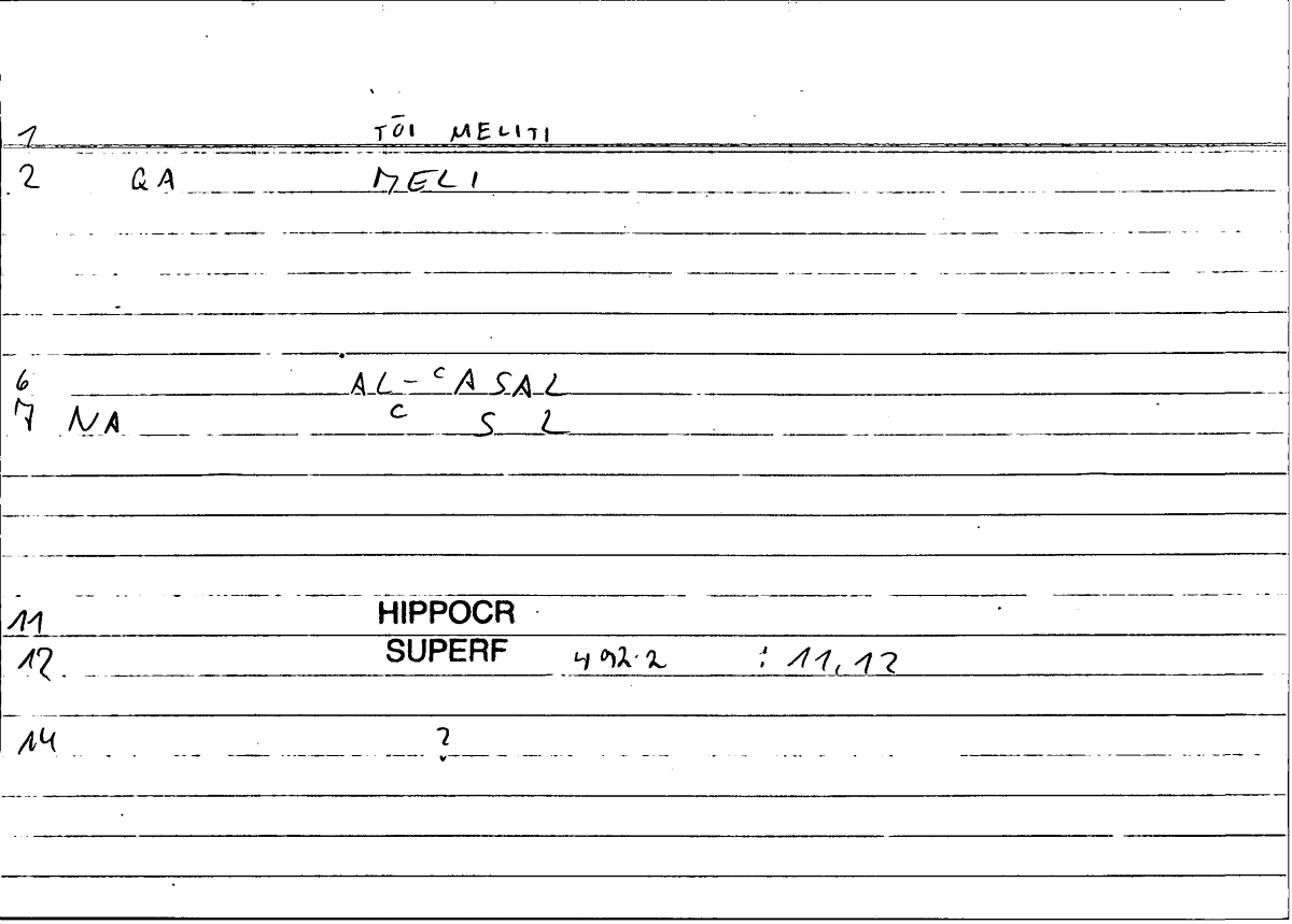 Filecard Hippocr.Superf.0574
