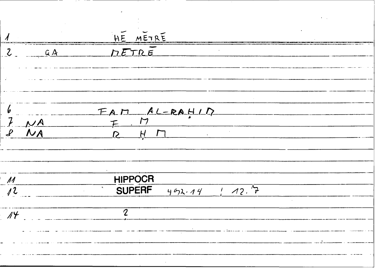 Filecard Hippocr.Superf.0684