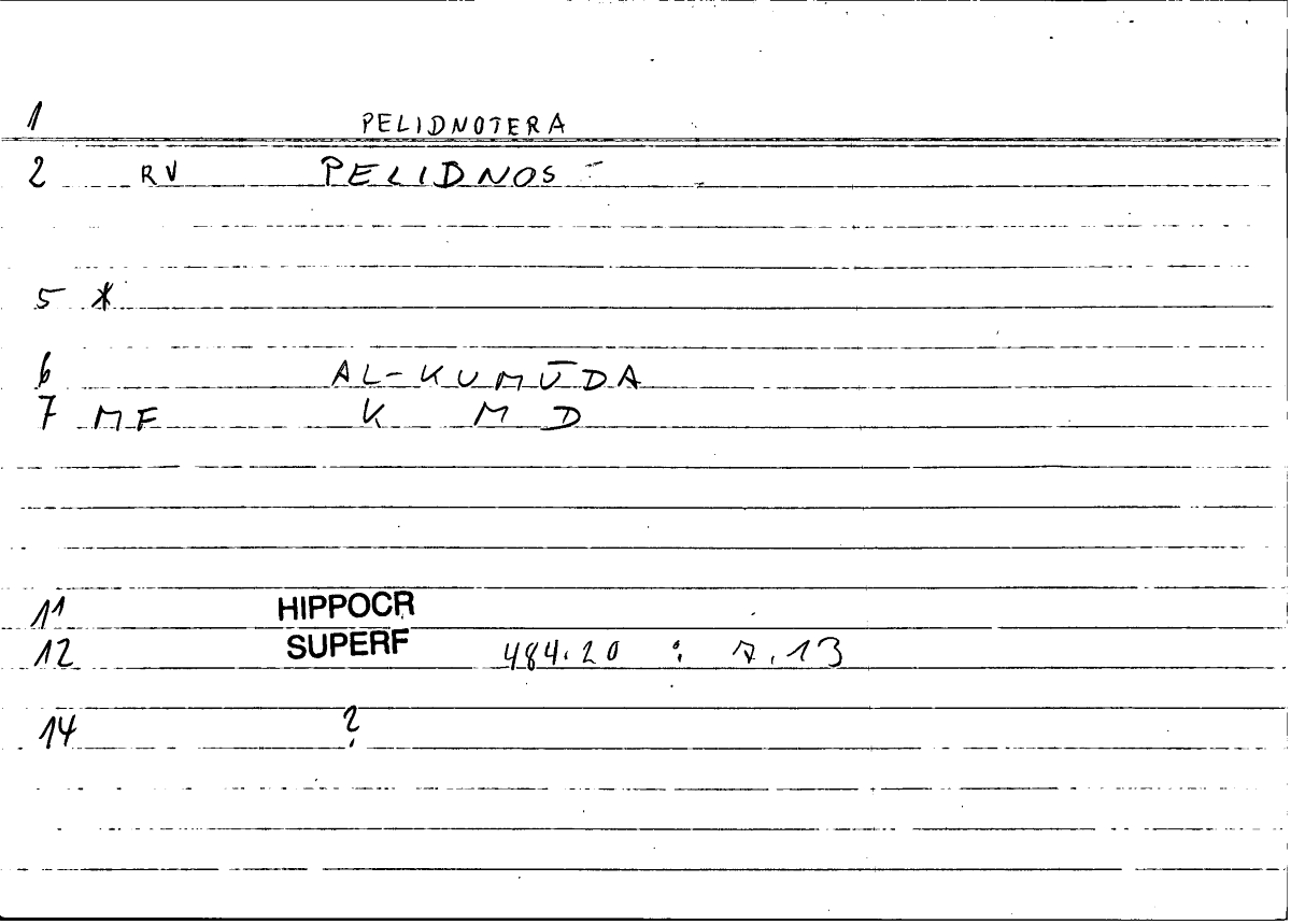 Filecard Hippocr.Superf.0861