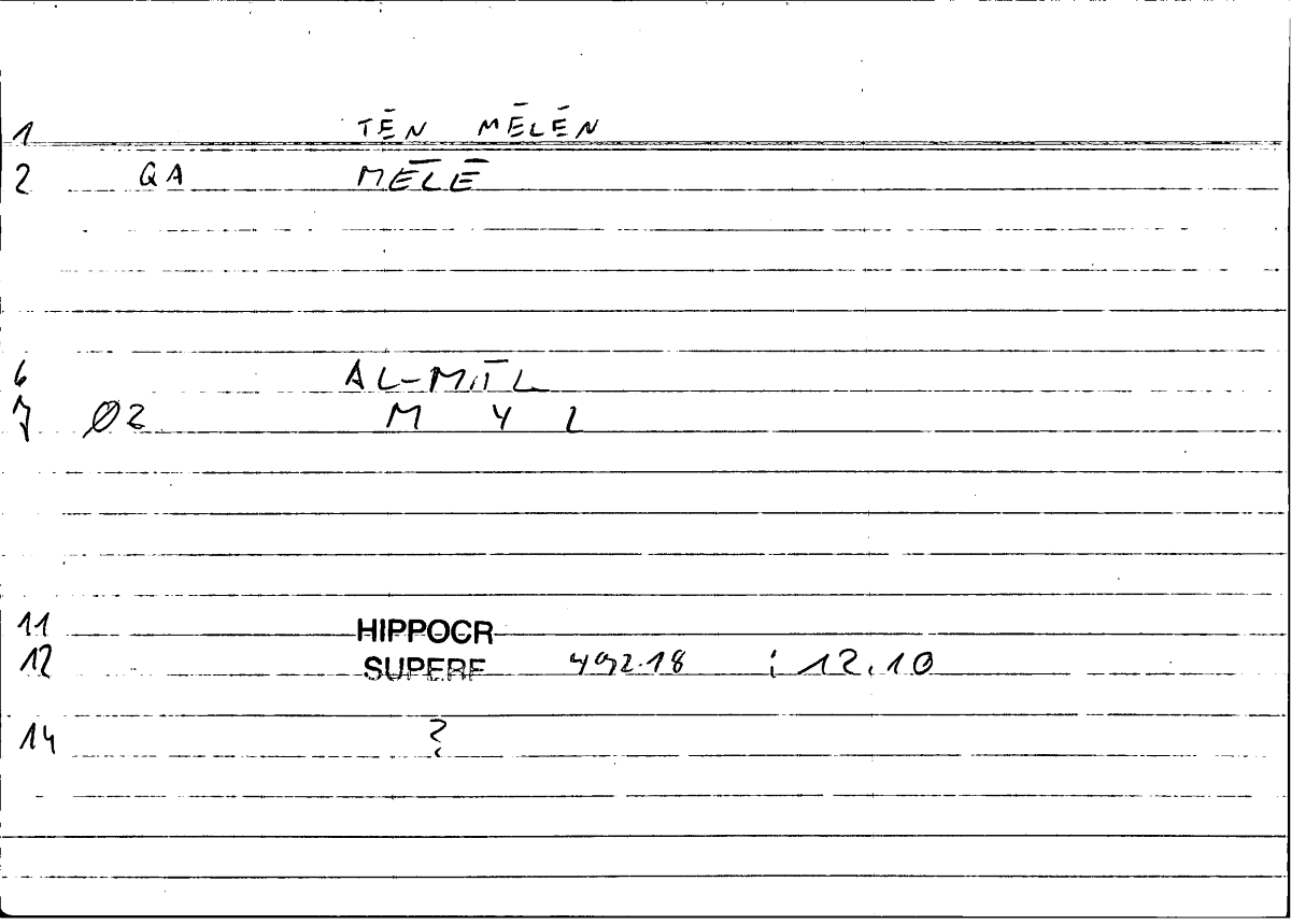 Filecard Hippocr.Superf.0976