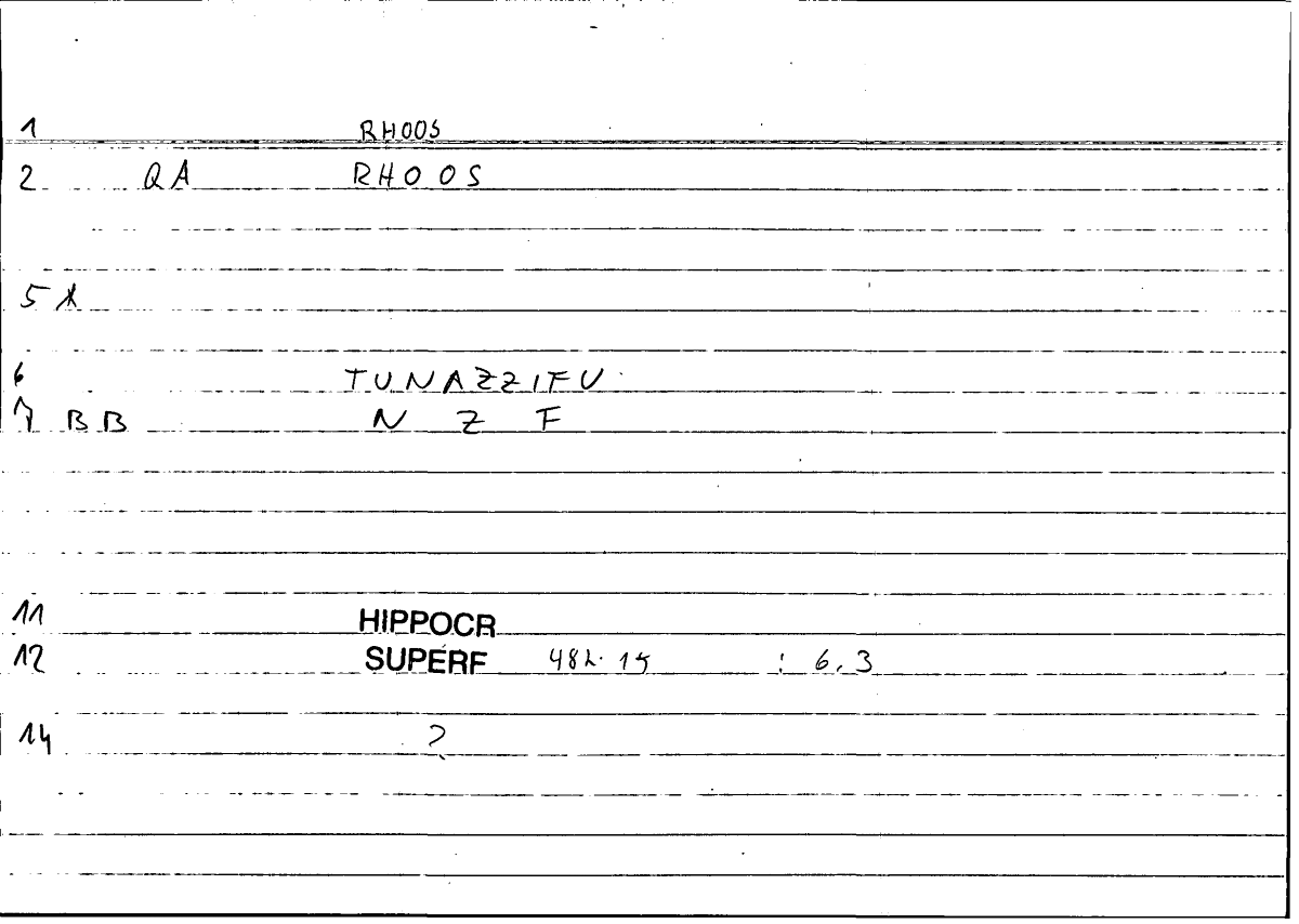 Filecard Hippocr.Superf.0988