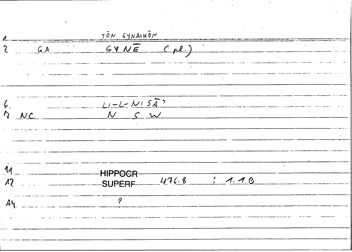 Filecard Hippocr.Superf.0994