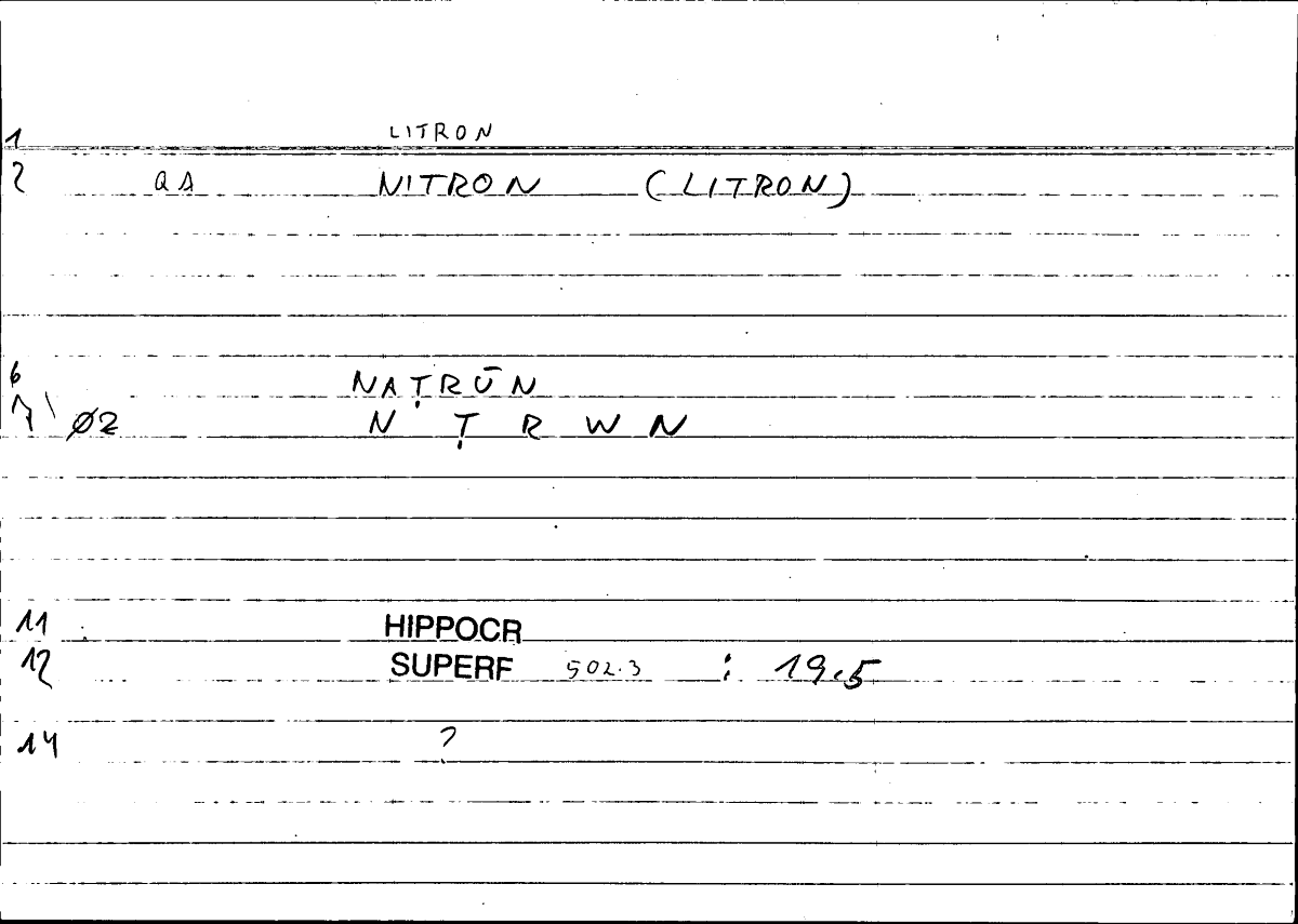 Filecard Hippocr.Superf.0999