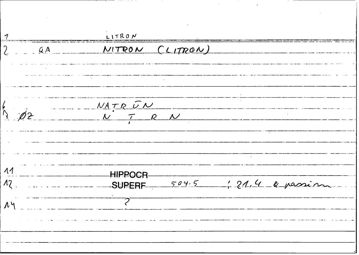 Filecard Hippocr.Superf.1001