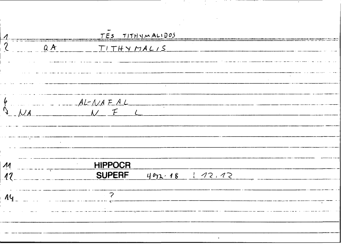 Filecard Hippocr.Superf.1018