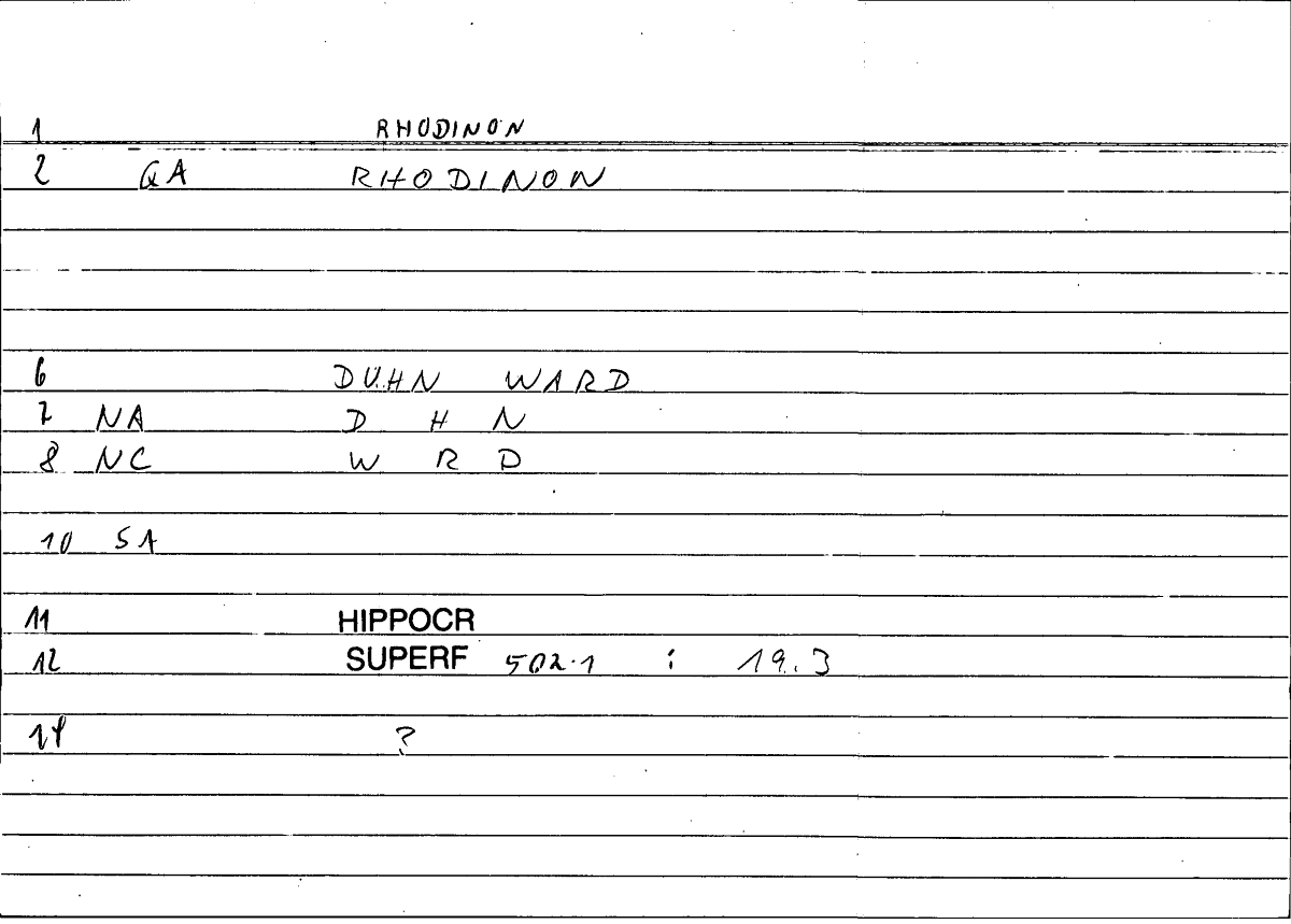 Filecard Hippocr.Superf.1058