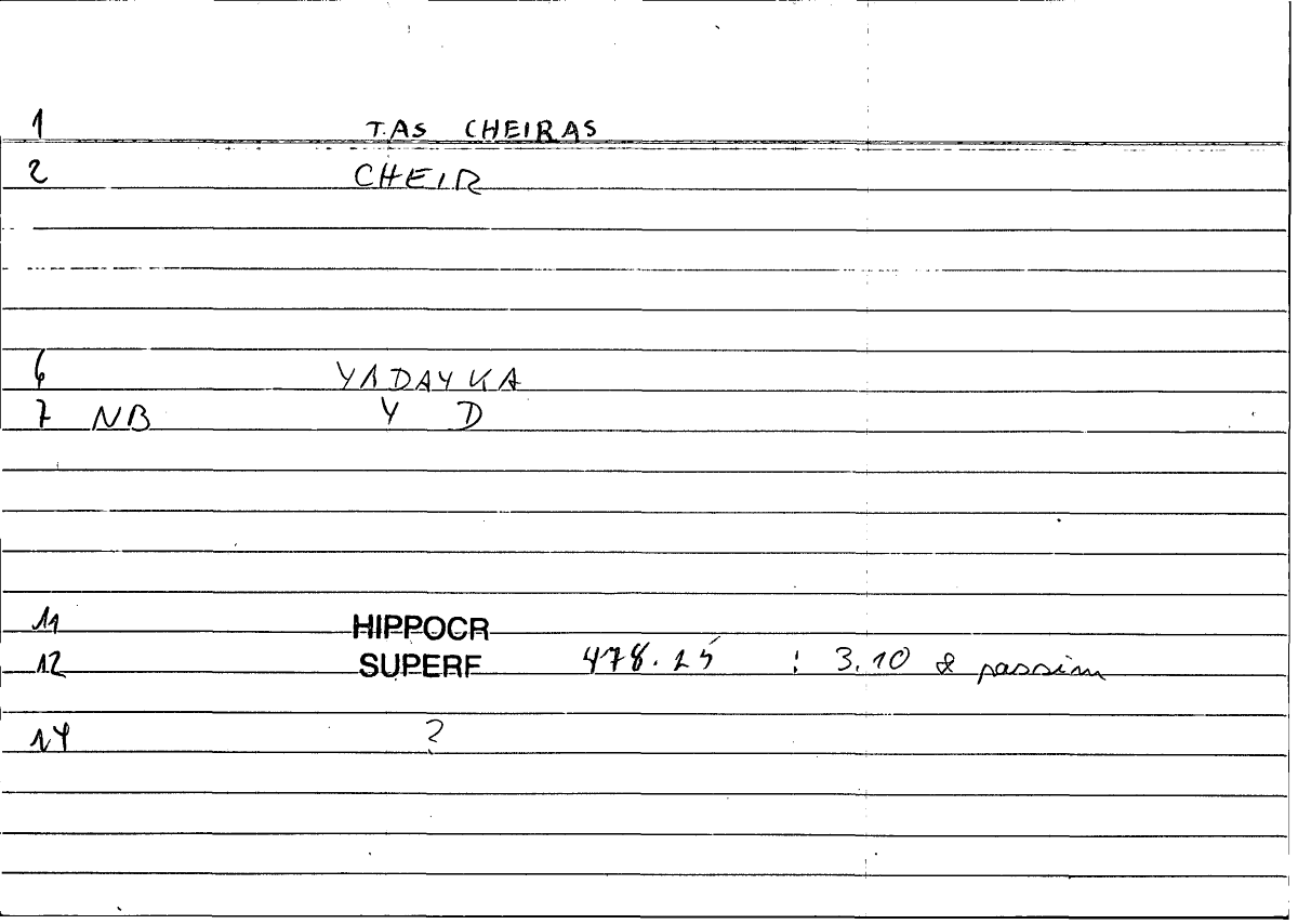 Filecard Hippocr.Superf.1106