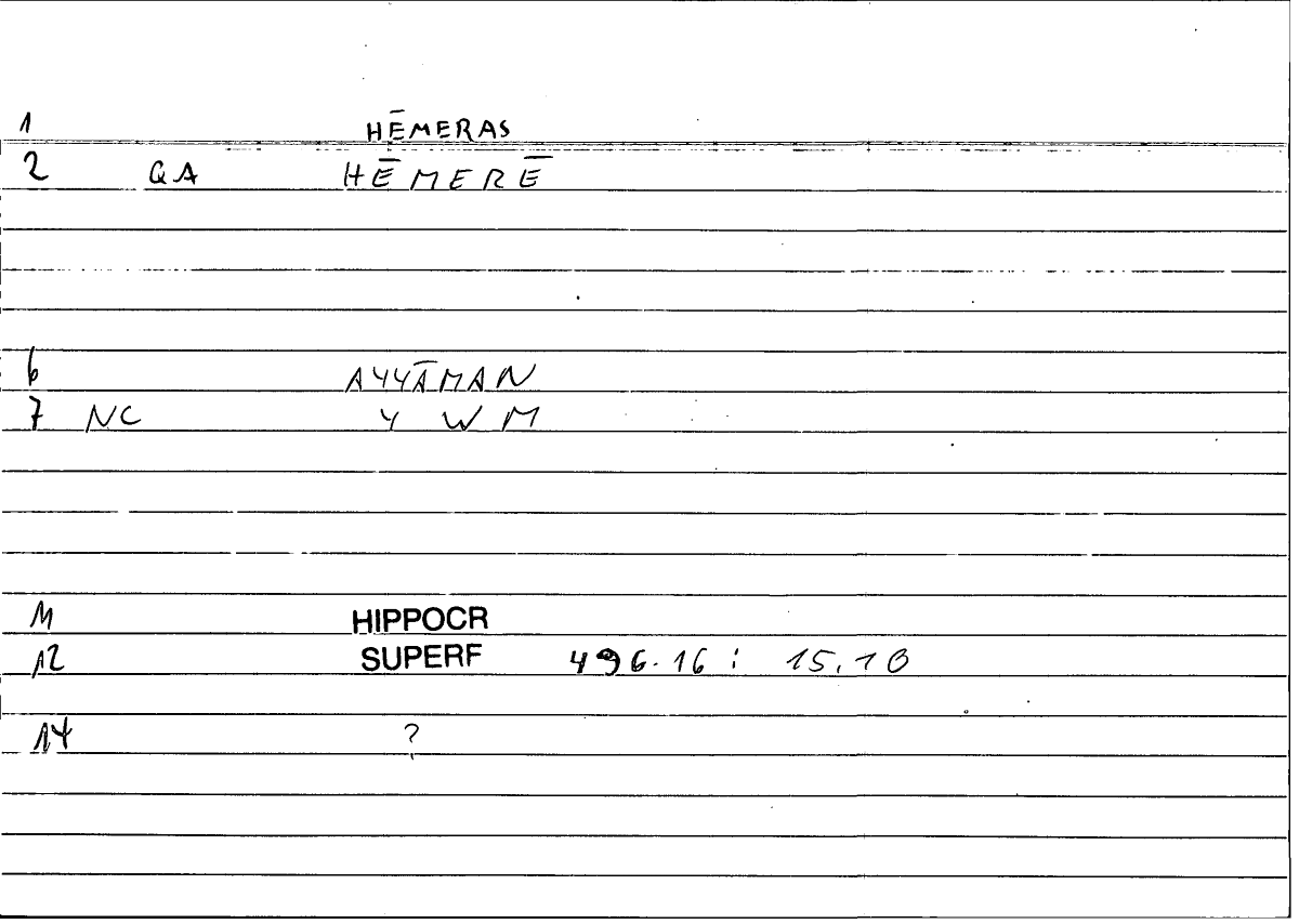 Filecard Hippocr.Superf.1111