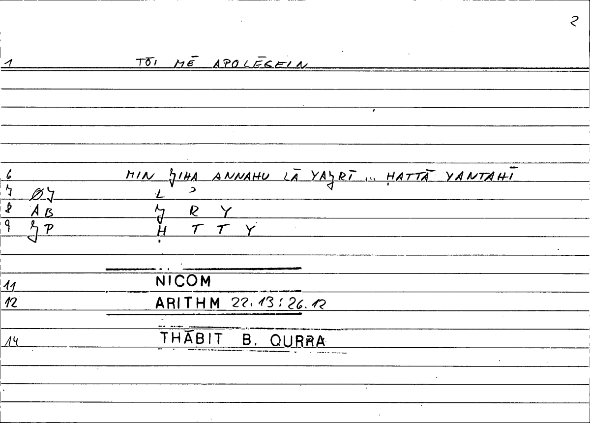 Filecard Nicom.Arithm.0024