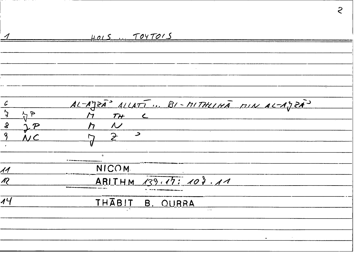 Filecard Nicom.Arithm.0106