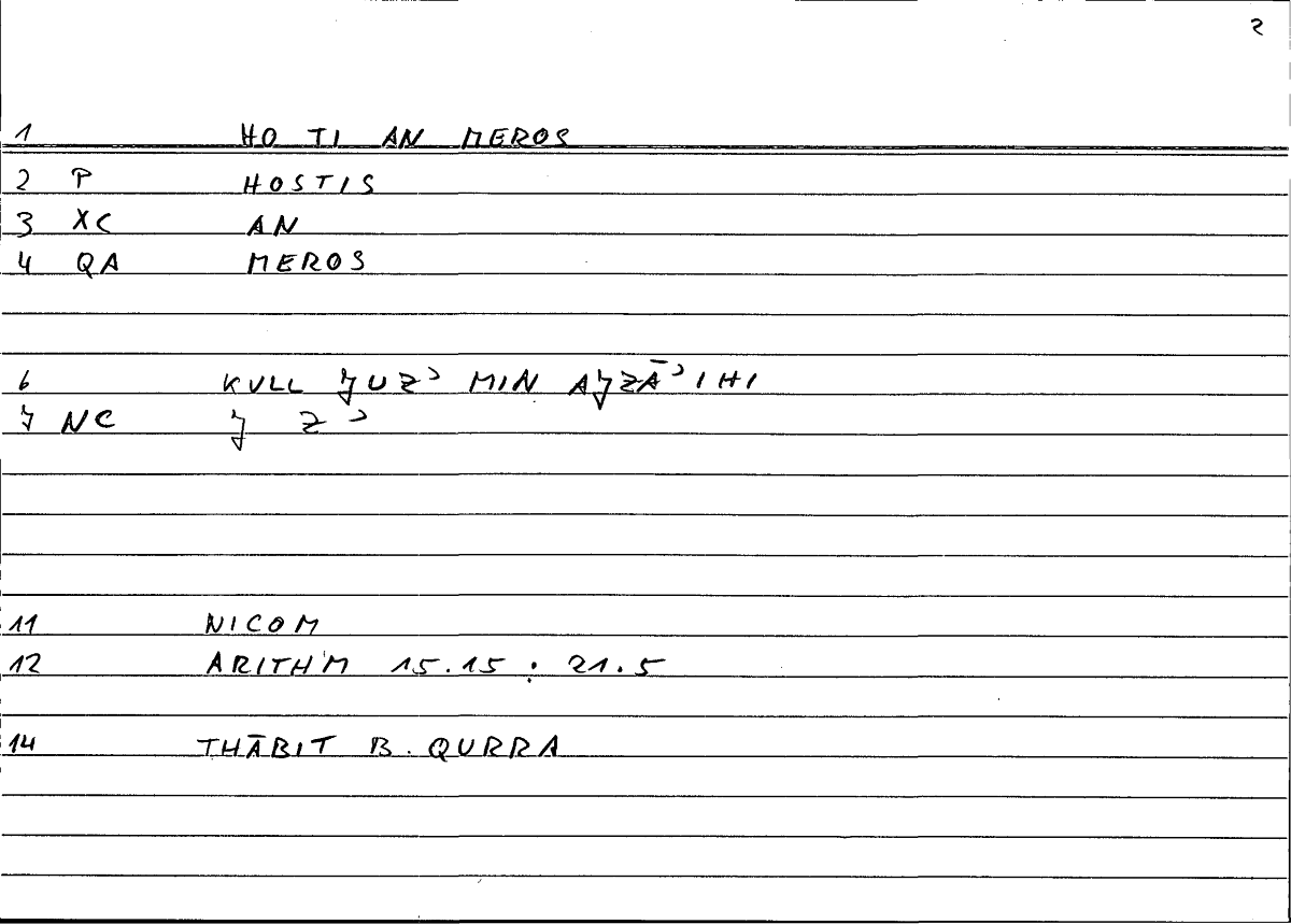 Filecard Nicom.Arithm.0128