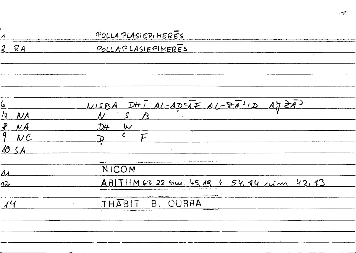 Filecard Nicom.Arithm.0175