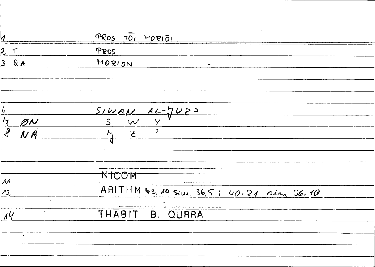 Filecard Nicom.Arithm.0191