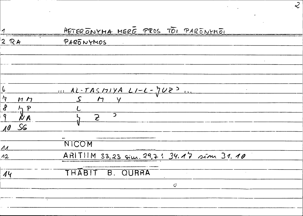 Filecard Nicom.Arithm.0197