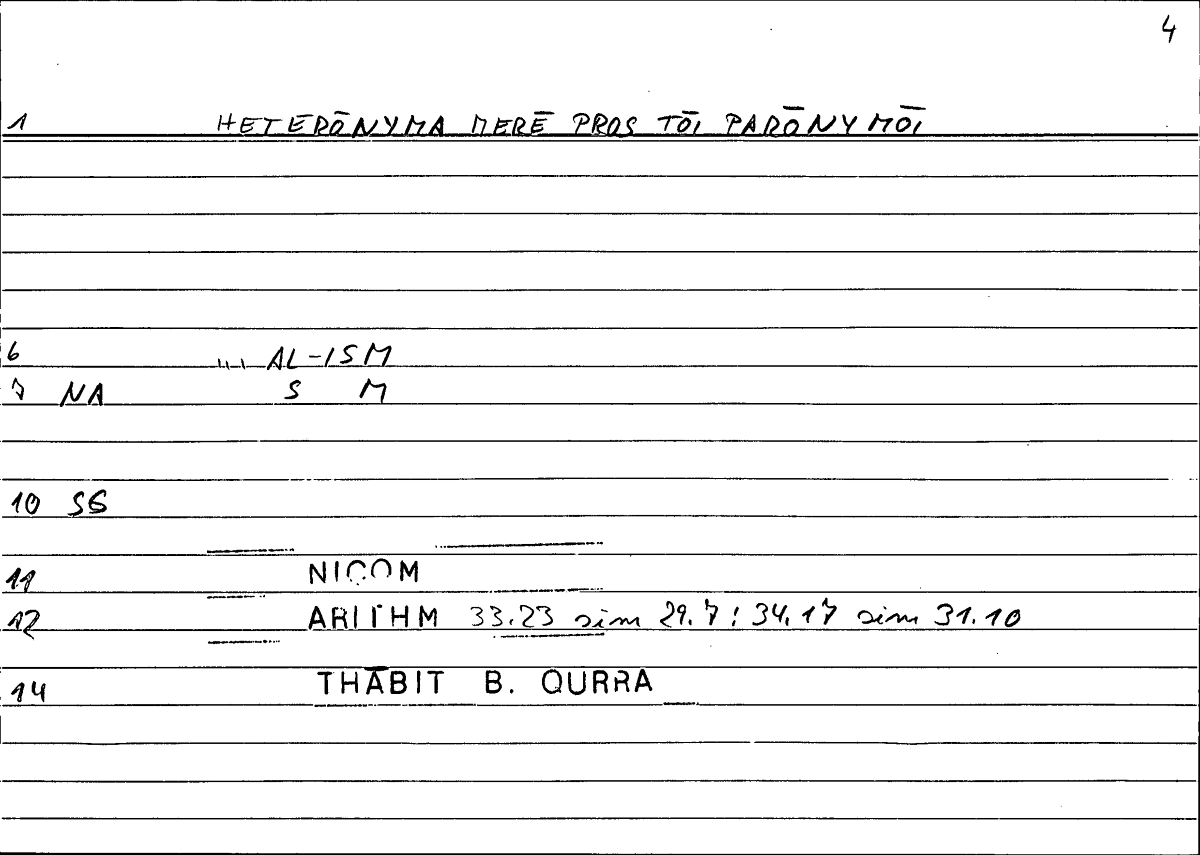 Filecard Nicom.Arithm.0199