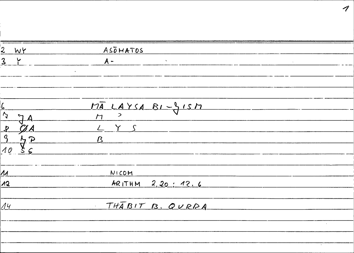 Filecard Nicom.Arithm.0222