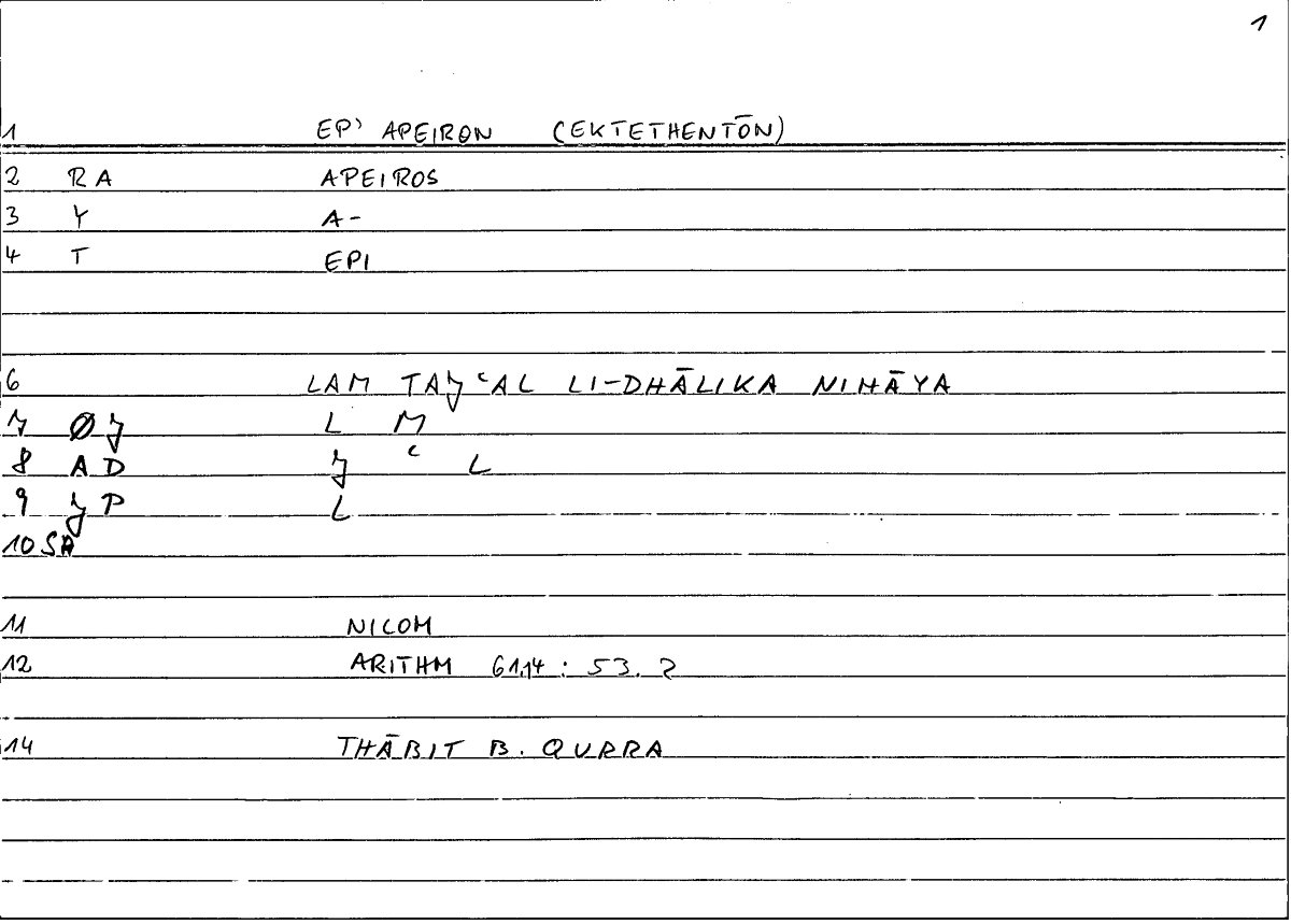 Filecard Nicom.Arithm.0257