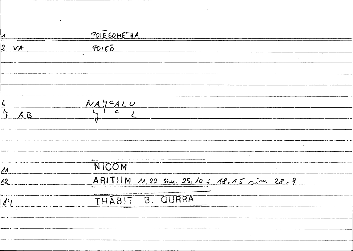 Filecard Nicom.Arithm.0265