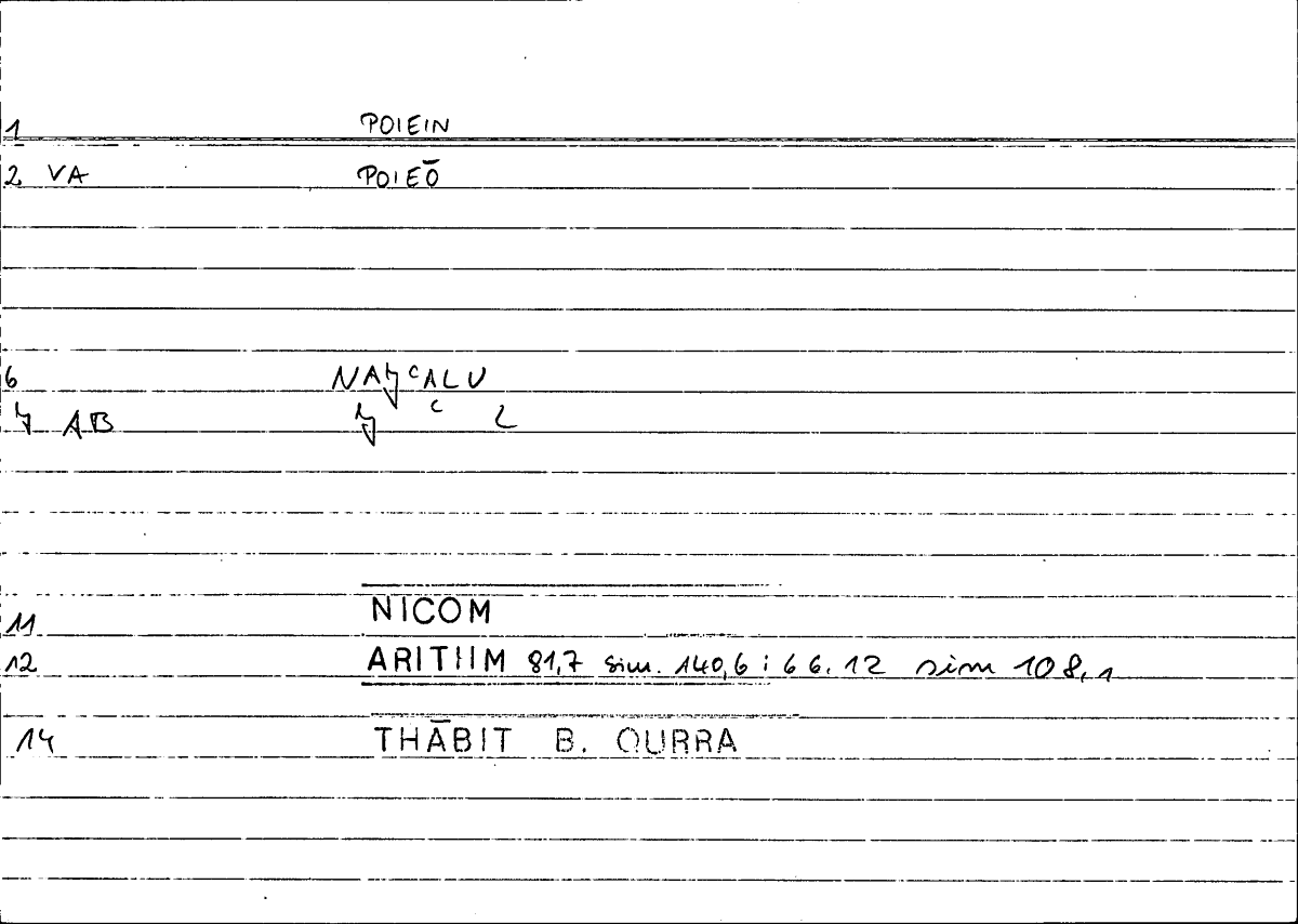 Filecard Nicom.Arithm.0267