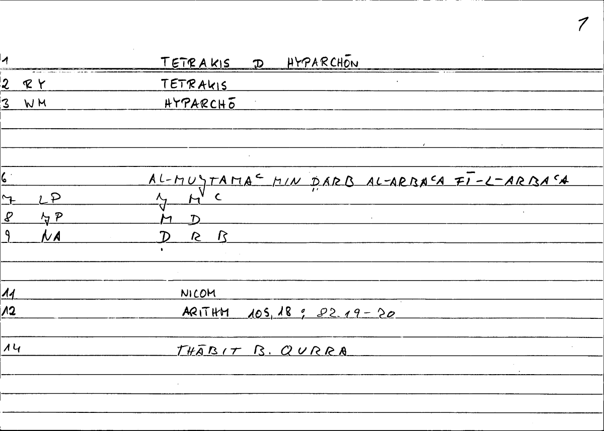 Filecard Nicom.Arithm.0279