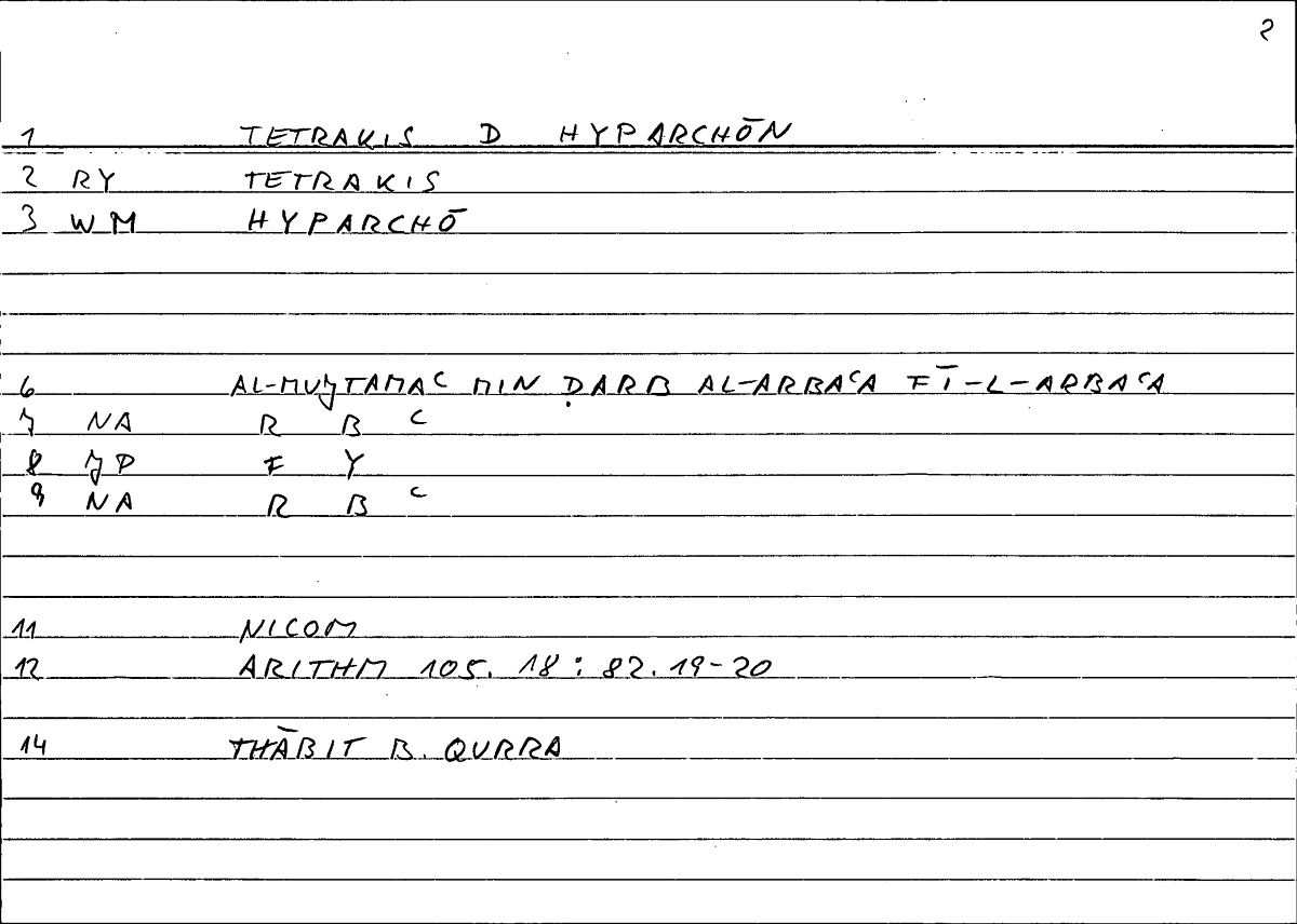 Filecard Nicom.Arithm.0280