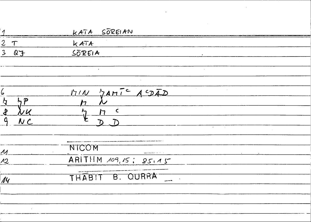 Filecard Nicom.Arithm.0325